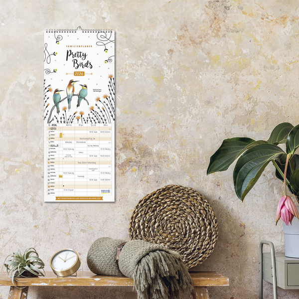 Familienplaner Pretty Birds 2026, Innenansicht #16