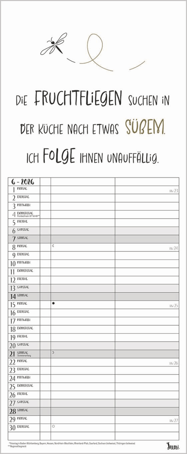 My Timer Visual Words 2026, Innenansicht #6