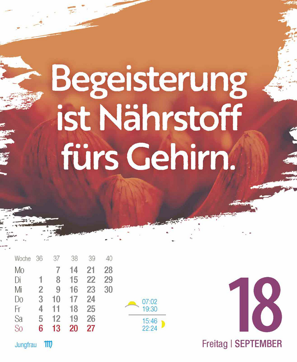 Glückskalender 2026, Innenansicht #11