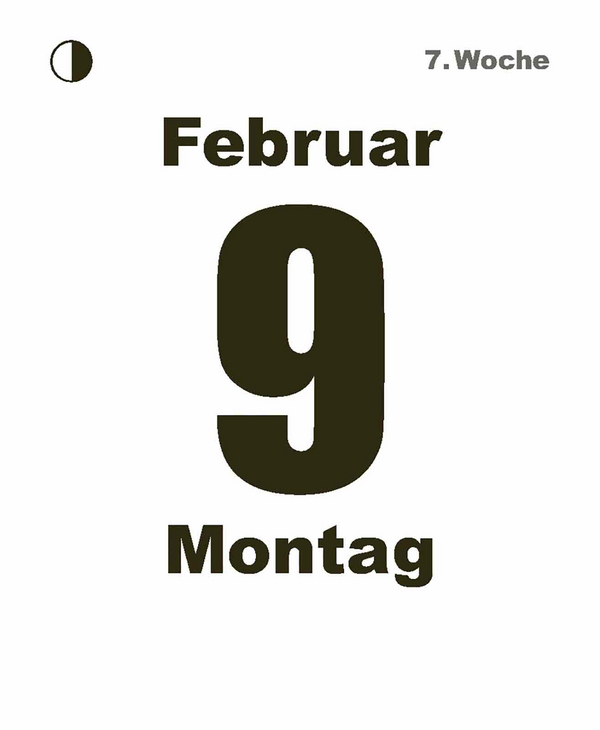 Tages-Abreisskalender 2026, Innenansicht #3