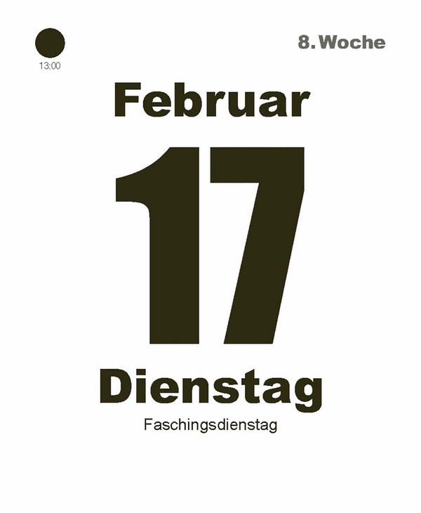 Tages-Abreisskalender 2026, Innenansicht #4