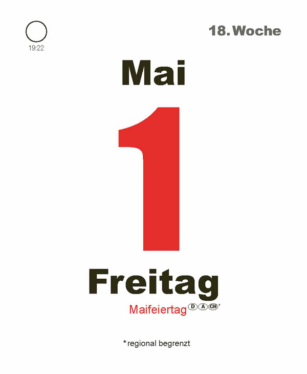 Tages-Abreisskalender 2026, Innenansicht #7