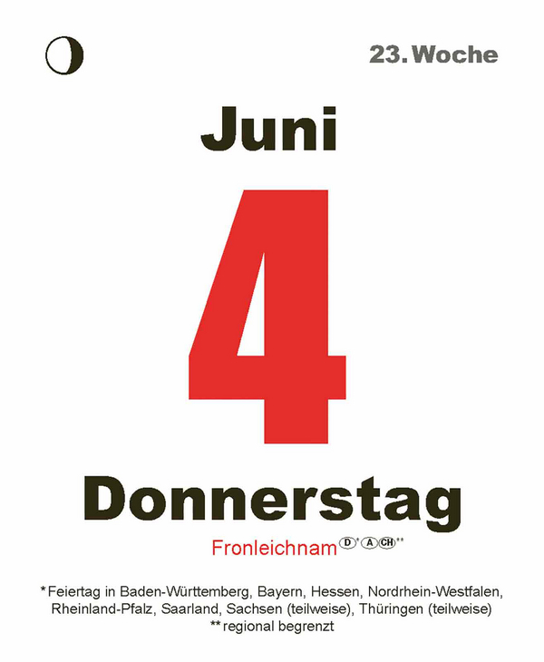 Tages-Abreisskalender 2026, Innenansicht #8