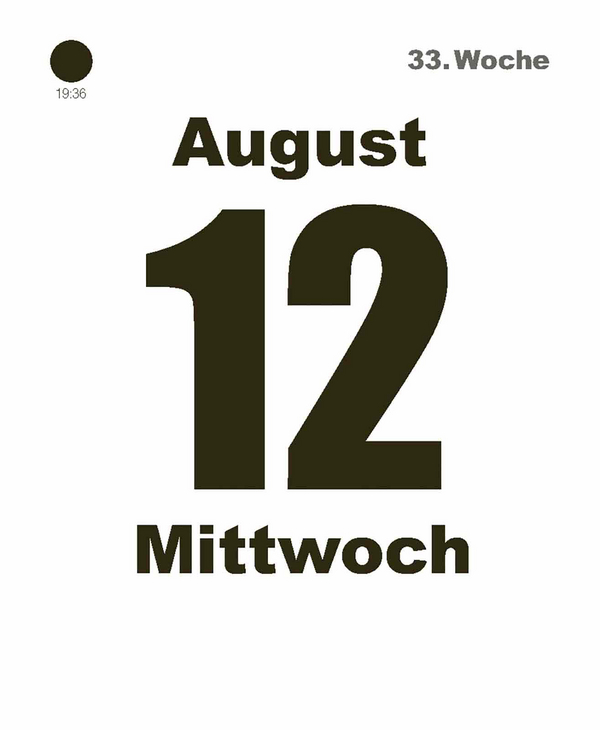 Tages-Abreisskalender 2026, Innenansicht #10