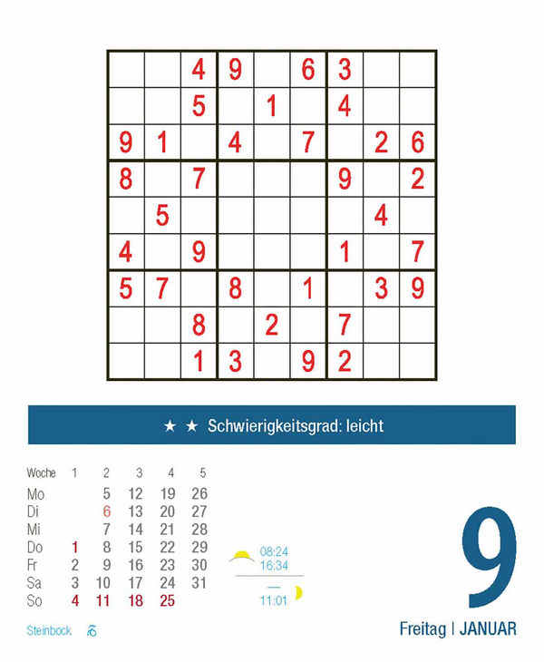 Sudoku 2026, Innenansicht #3
