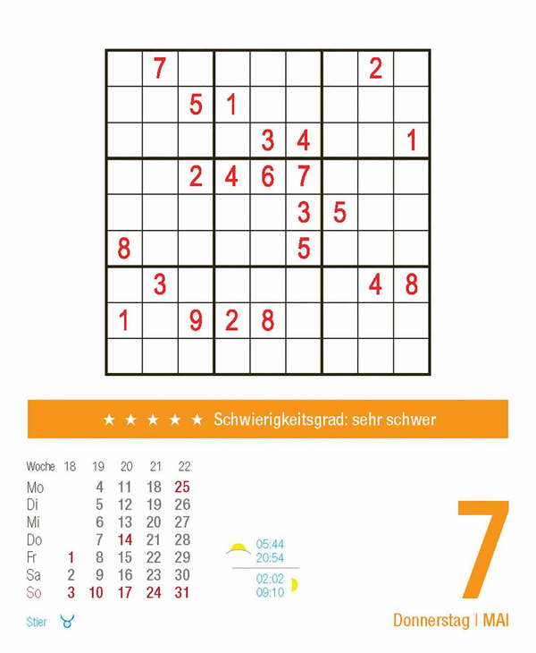 Sudoku 2026, Innenansicht #7