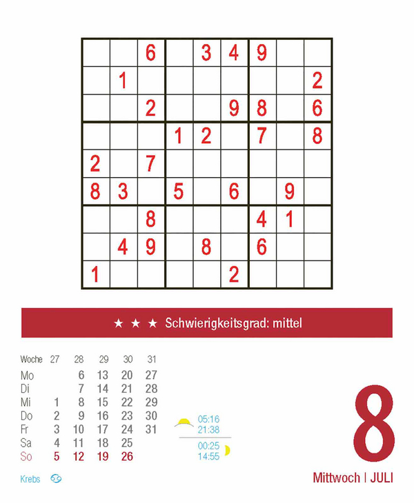 Sudoku 2026, Innenansicht #9