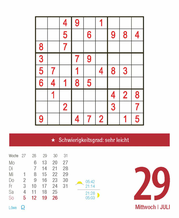Sudoku 2026, Innenansicht #10