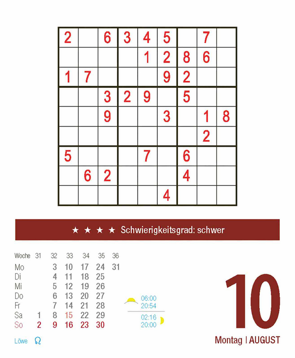 Sudoku 2026, Innenansicht #11