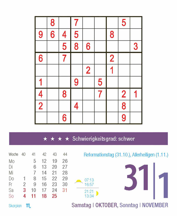 Sudoku 2026, Innenansicht #14