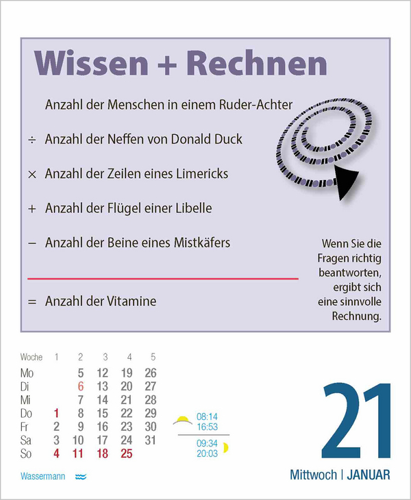 Gehirnjogging 2026, Innenansicht #1