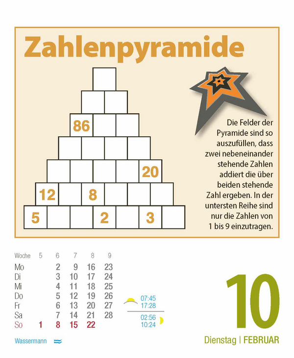 Gehirnjogging 2026, Innenansicht #3