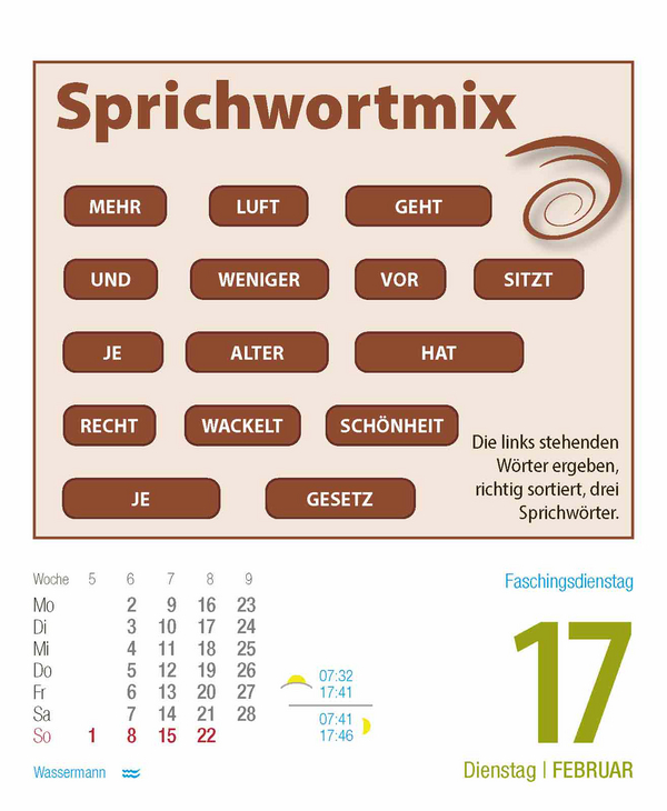 Gehirnjogging 2026, Innenansicht #4