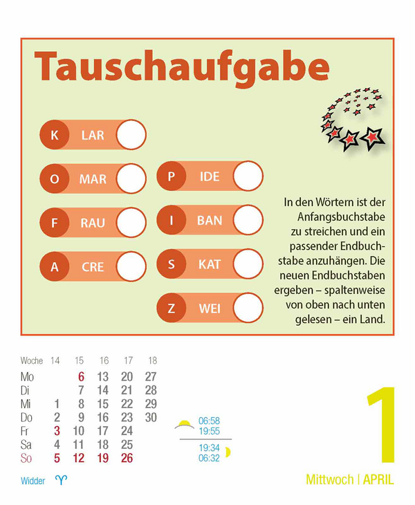 Gehirnjogging 2026, Innenansicht #6