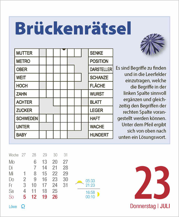 Gehirnjogging 2026, Innenansicht #10