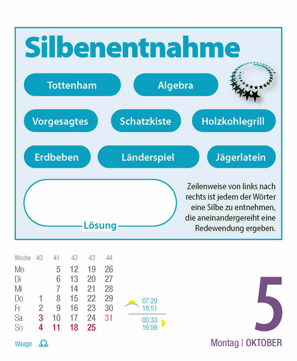 Gehirnjogging 2026, Innenansicht #13
