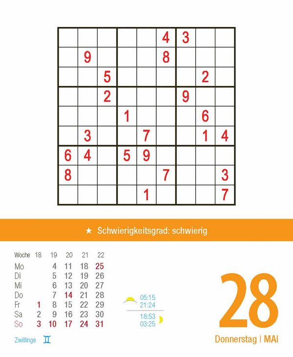 Profi Sudoku 2026, Innenansicht #7