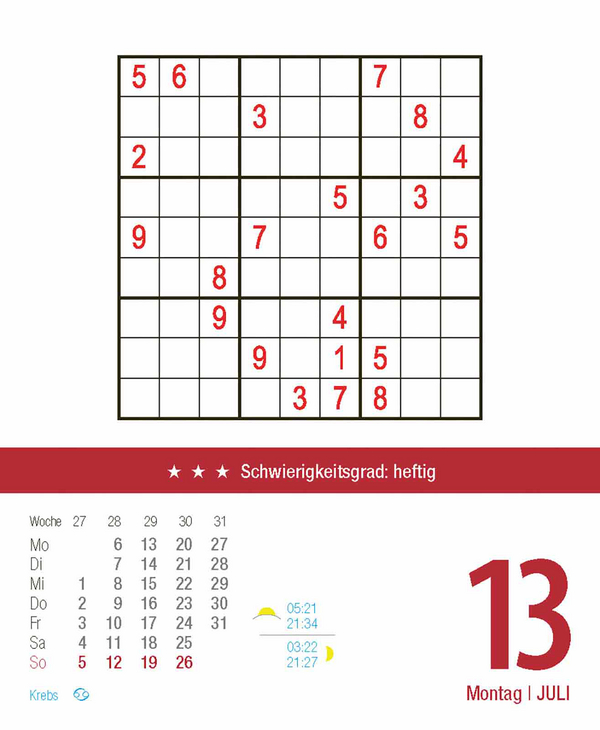 Profi Sudoku 2026, Innenansicht #9