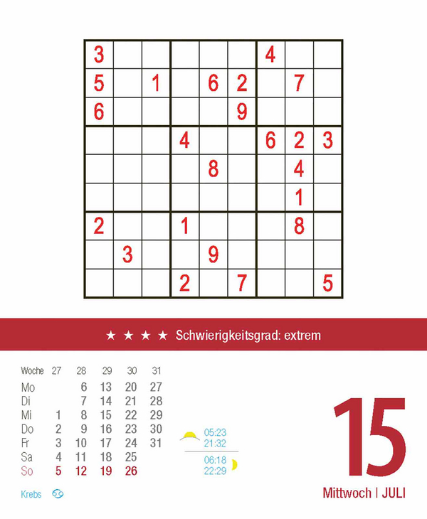 Profi Sudoku 2026, Innenansicht #10