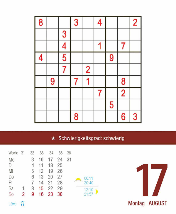 Profi Sudoku 2026, Innenansicht #11
