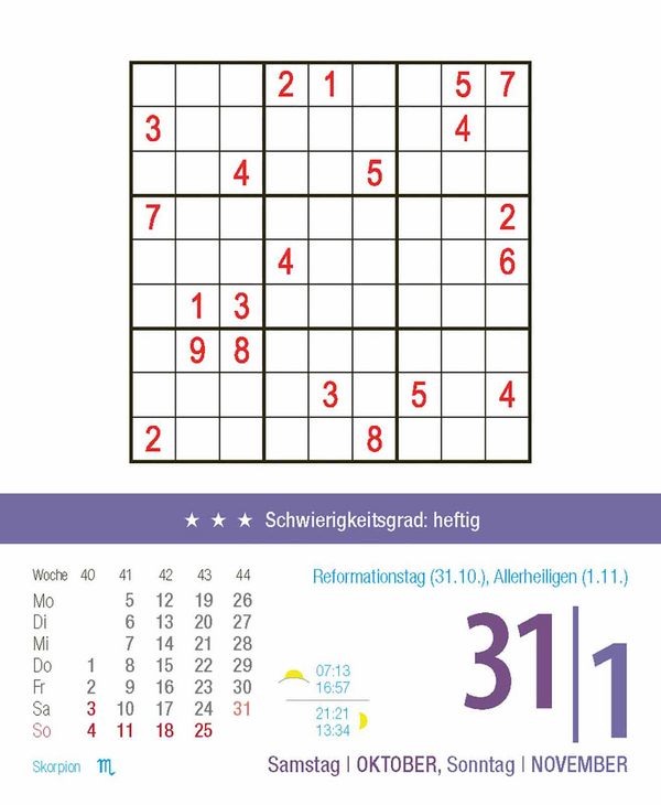 Profi Sudoku 2026, Innenansicht #13