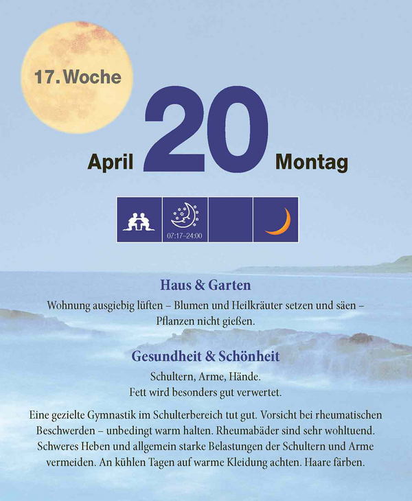 Mond Abreißkalender 2026, Innenansicht #6
