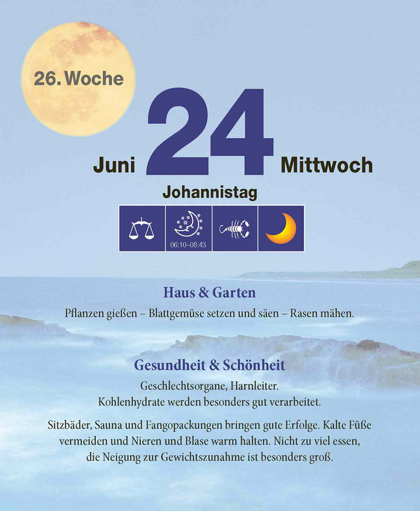 Mond Abreißkalender 2026, Innenansicht #8