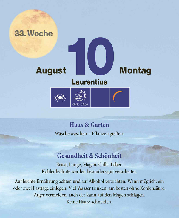 Mond Abreißkalender 2026, Innenansicht #11