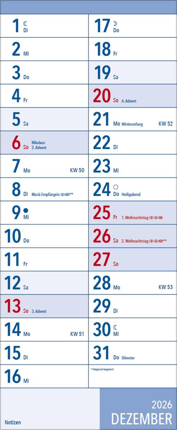 XL Planer Gro&szlig;druck 2026, Innenansicht #12