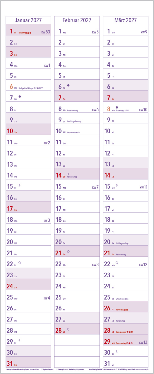 XL Planer Gro&szlig;druck 2026, Innenansicht #13