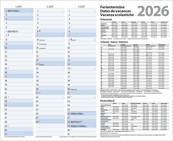 Teamplaner 2026, Innenansicht #13