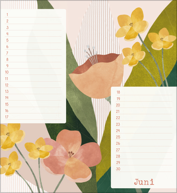 Geburtstagskalender Bloom, Innenansicht #6