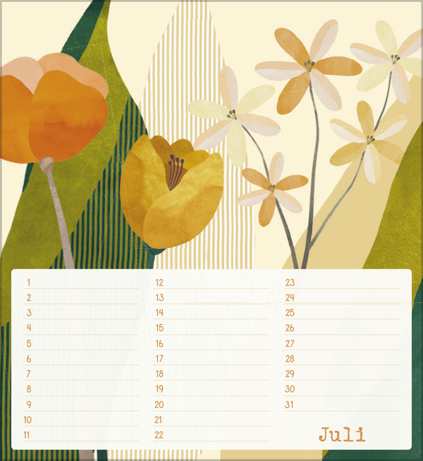 Geburtstagskalender Bloom, Innenansicht #7
