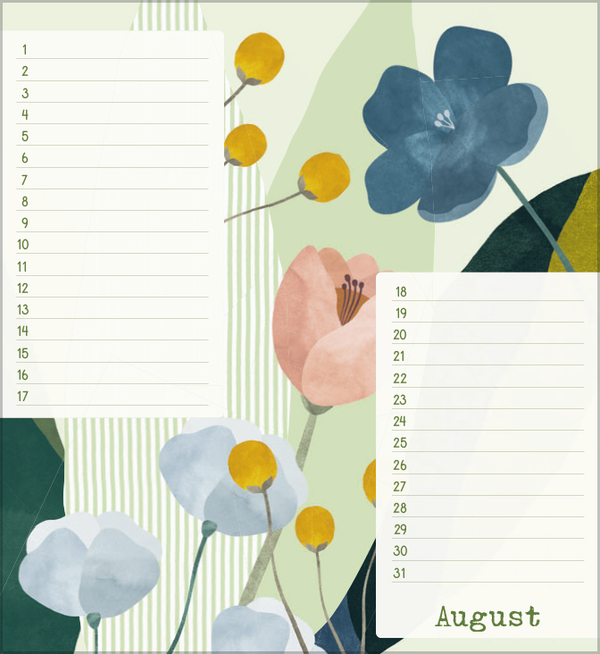 Geburtstagskalender Bloom, Innenansicht #8