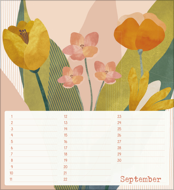 Geburtstagskalender Bloom, Innenansicht #9