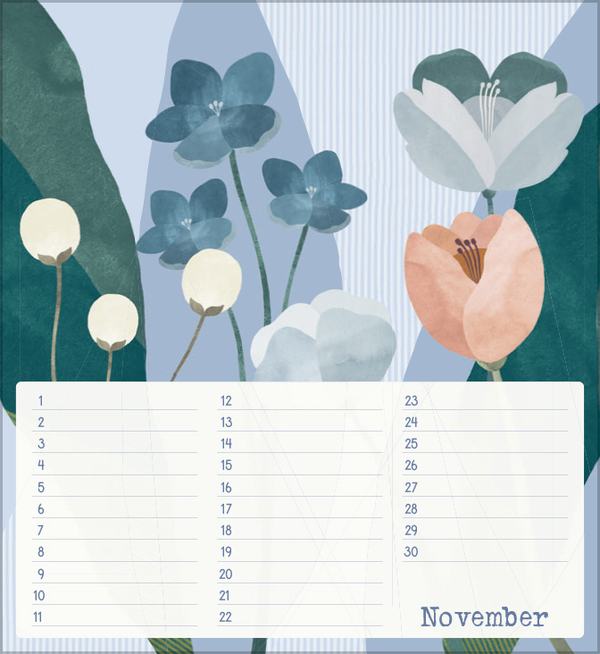 Geburtstagskalender Bloom, Innenansicht #11