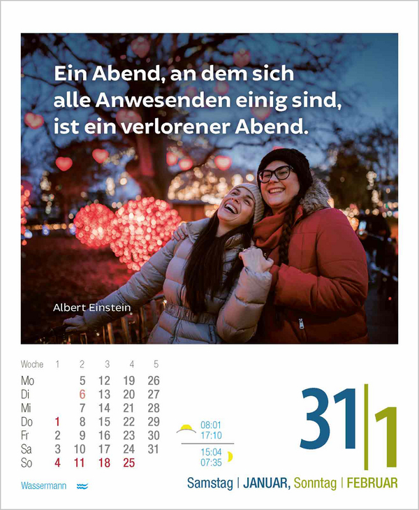 Lebensweisheiten 2026, Innenansicht #3