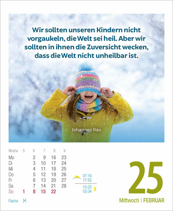 Lebensweisheiten 2026, Innenansicht #4