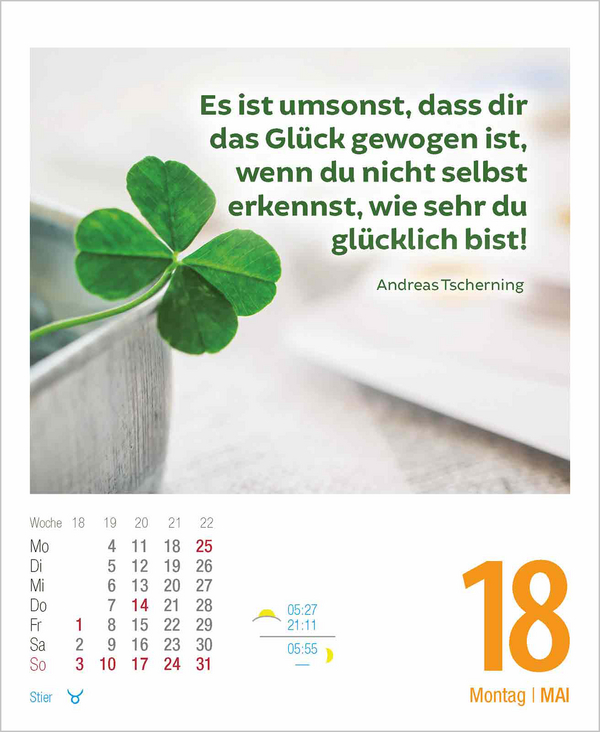 Lebensweisheiten 2026, Innenansicht #7