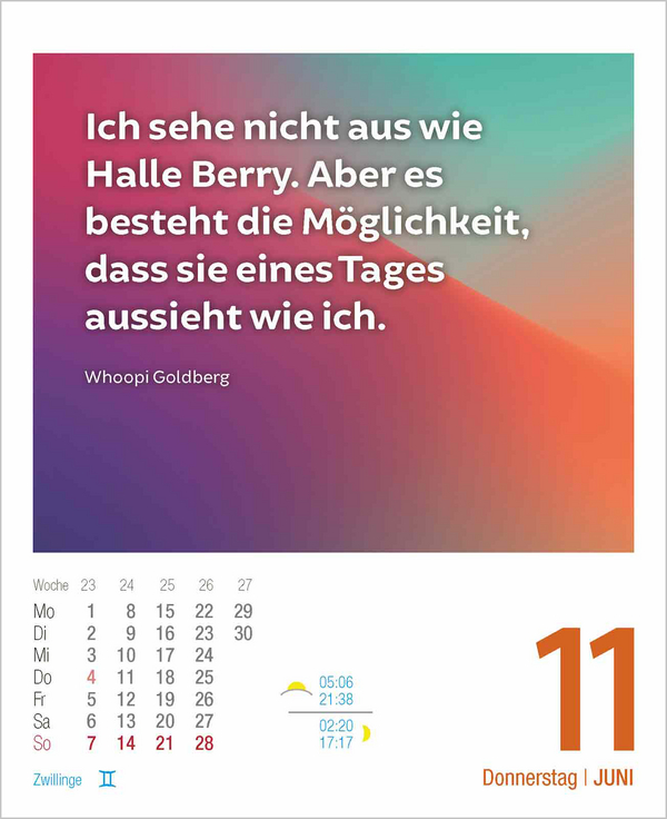 Lebensweisheiten 2026, Innenansicht #9