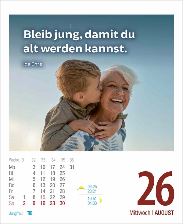 Lebensweisheiten 2026, Innenansicht #12