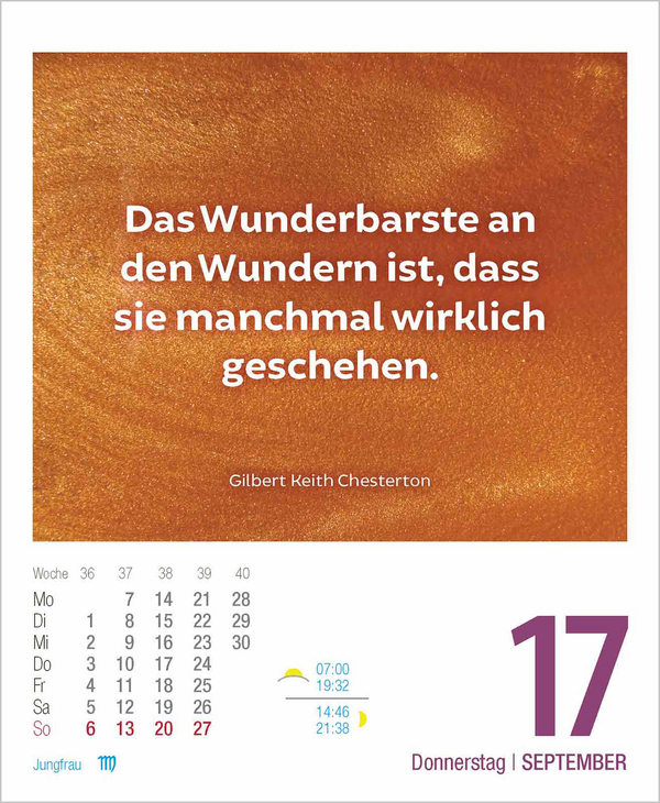 Lebensweisheiten 2026, Innenansicht #13