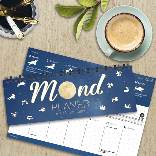Tischquerkalender Mond 2026, Innenansicht #16