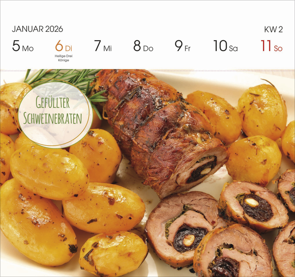Genussrezepte 2026, Innenansicht #3