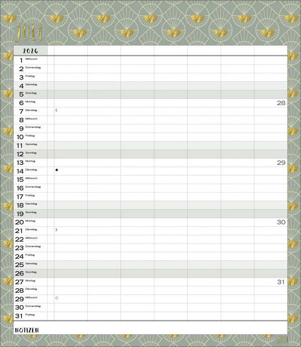 Multiplaner - Time for glamour 2026, Innenansicht #7