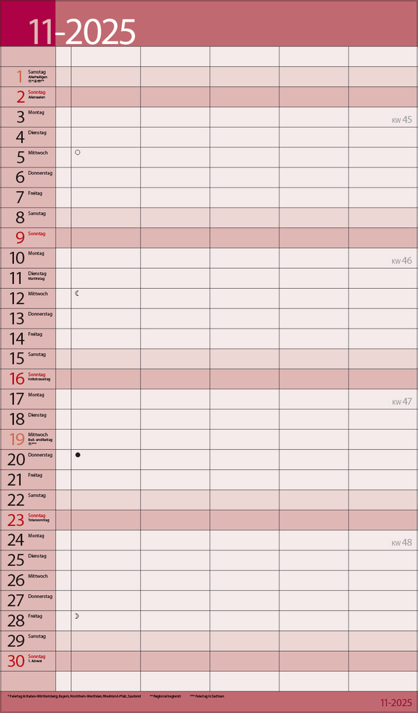 Familientimer 18 Monate 2026/2027, Innenansicht #2