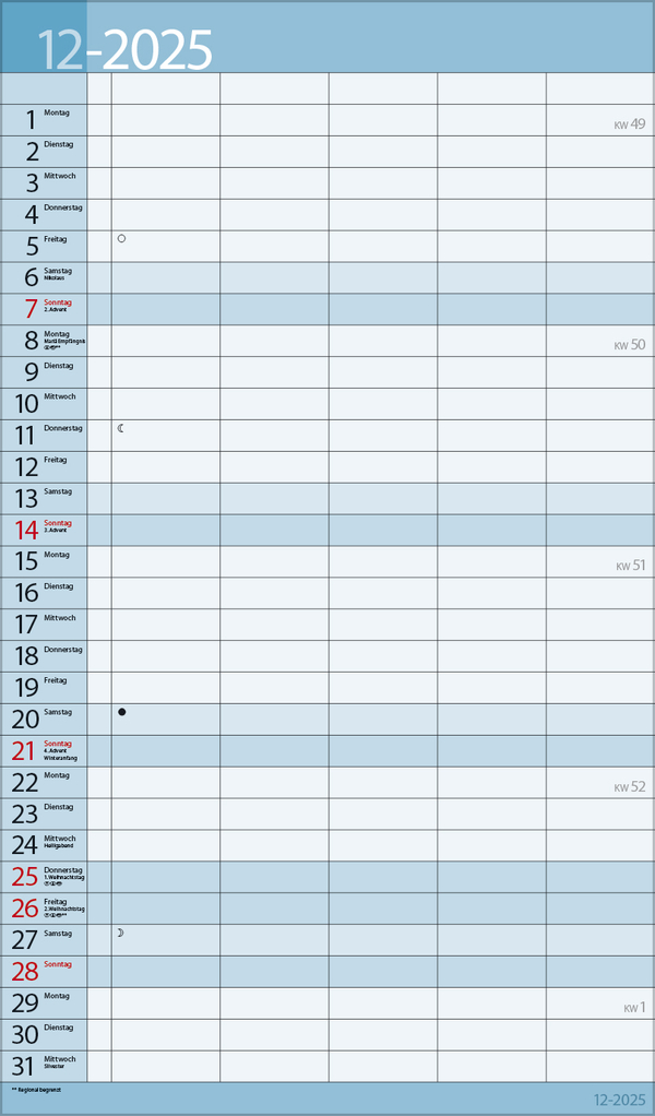 Familientimer 18 Monate 2026/2027, Innenansicht #3