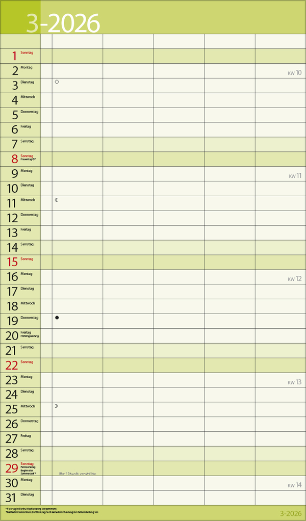 Familientimer 18 Monate 2026/2027, Innenansicht #6