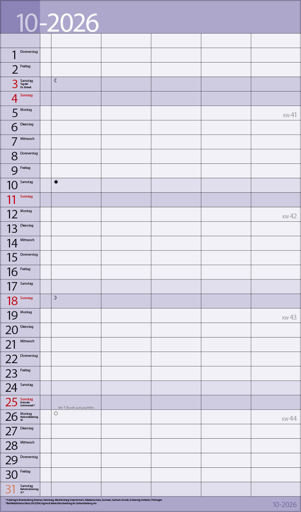 Familientimer 18 Monate 2026/2027, Innenansicht #13