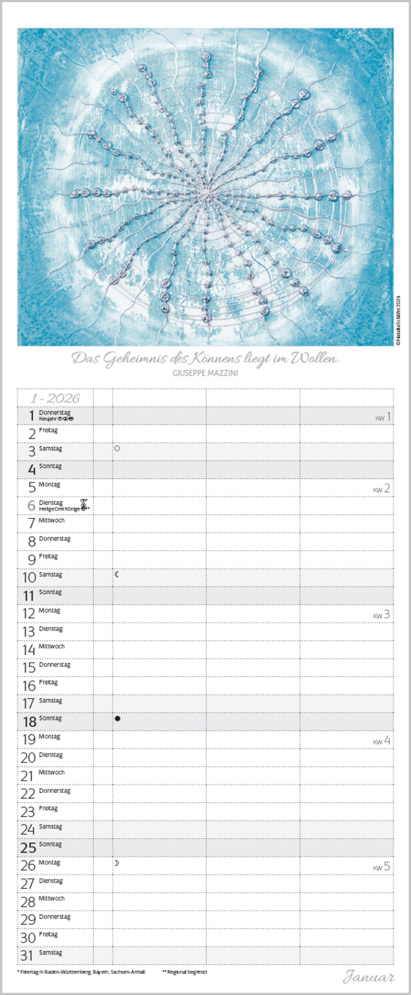Achtsamkeit Timer für 2 2026, Innenansicht #1